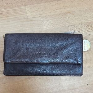 Liebeskind Berlin Dark Brown Slam Leather Wallet Women’s